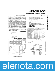 Maxim ICM7228 datasheet