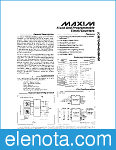 Maxim ICM7250/ICM7260 datasheet