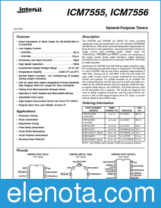 Intersil ICM7555CBA datasheet