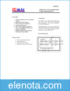 IC Microsystems ICM7722 datasheet