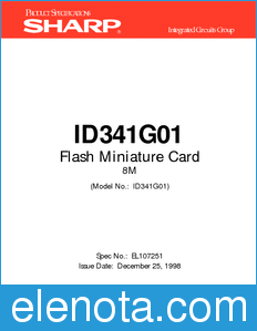 Sharp ID341G01 datasheet