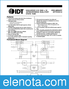 IDT IDT70V631S datasheet