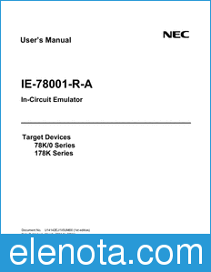 NEC IE-78001-R-A datasheet