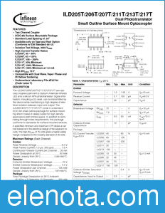 Infineon ILD205T datasheet