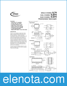 Infineon ILQ74 datasheet