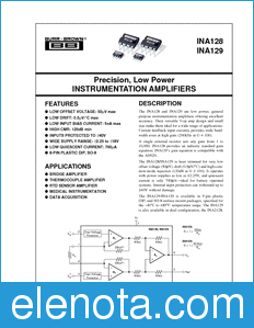 Texas Instruments INA128 datasheet