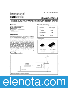 International Rectifier IPS031G datasheet