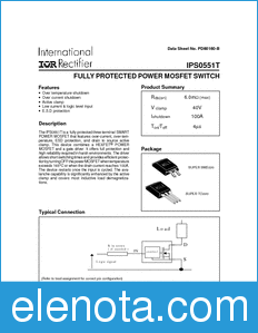 International Rectifier IPS0551T datasheet