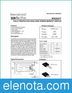 International Rectifier IPS5551T datasheet