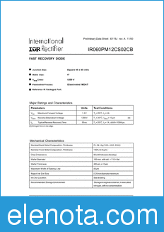 International Rectifier IR060PM12CS02CB datasheet
