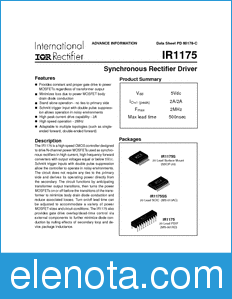 International Rectifier IR1175 datasheet