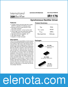International Rectifier IR1176 datasheet