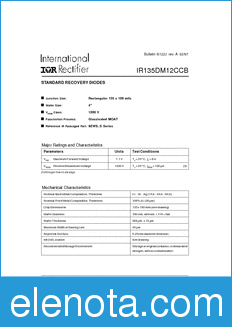 International Rectifier IR135DM12CCB datasheet
