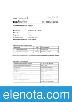 International Rectifier IR135DM16CCB datasheet