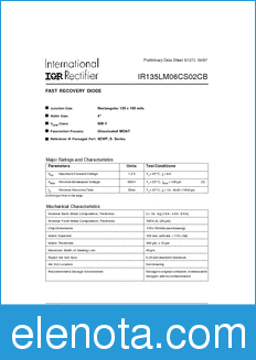 International Rectifier IR135LM06CS02CB datasheet
