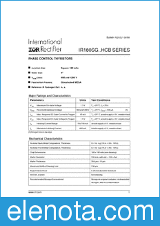 International Rectifier IR180SG..HCB datasheet