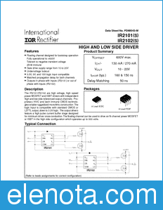 International Rectifier IR2101(S) datasheet