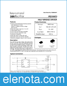 International Rectifier IR2104(S) datasheet
