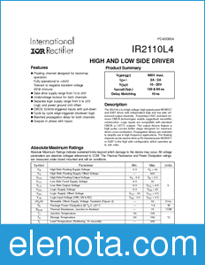 International Rectifier IR2110L4 datasheet