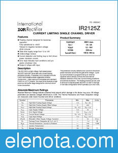 International Rectifier IR2125Z datasheet