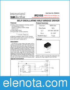International Rectifier IR2155 datasheet