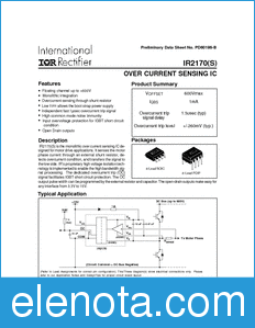 International Rectifier IR2170(S) datasheet