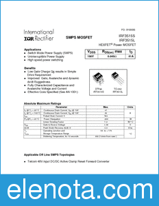 International Rectifier IRF3515L datasheet