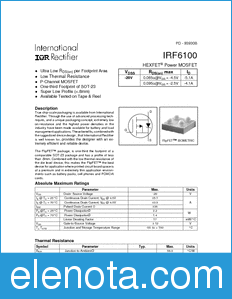 International Rectifier IRF6100 datasheet