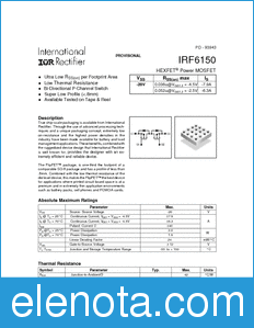 International Rectifier IRF6150 datasheet