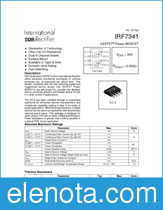 International Rectifier IRF7341 datasheet