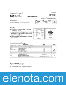 International Rectifier IRF7464 datasheet