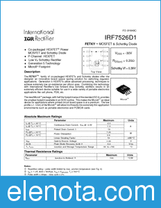 International Rectifier IRF7526D1 datasheet
