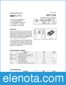 International Rectifier IRF7705 datasheet
