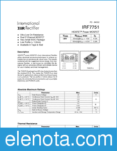 International Rectifier IRF7751 datasheet
