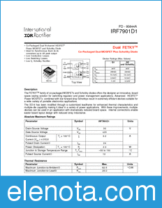 International Rectifier IRF7901D1 datasheet
