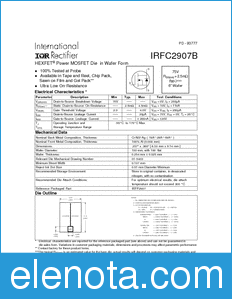 International Rectifier IRFC2907B datasheet
