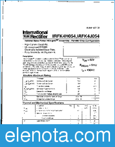 International Rectifier IRFK4H054 datasheet
