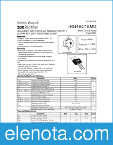 International Rectifier IRG4BC15MD datasheet