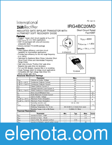 International Rectifier IRG4BC20MD datasheet
