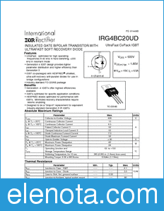 International Rectifier IRG4BC20UD datasheet
