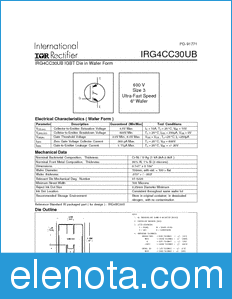 International Rectifier IRG4CC30UB datasheet