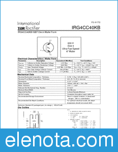 International Rectifier IRG4CC40KB datasheet