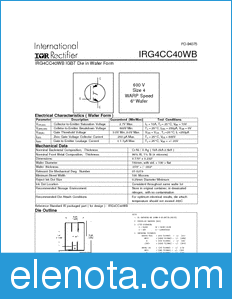 International Rectifier IRG4CC40WB datasheet