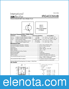 International Rectifier IRG4CC50UB datasheet