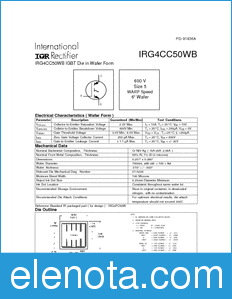 International Rectifier IRG4CC50WB datasheet