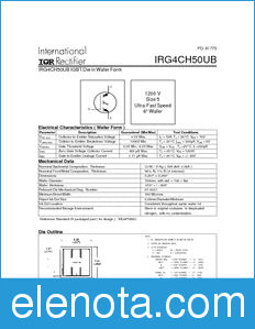 International Rectifier IRG4CH50UB datasheet