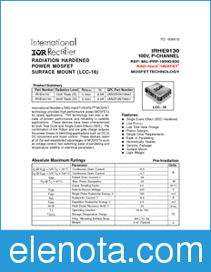 International Rectifier IRHE9130 datasheet