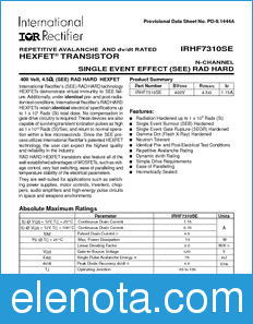 International Rectifier IRHF7310SE datasheet
