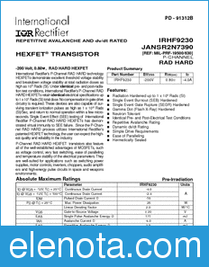 International Rectifier IRHF9230 datasheet