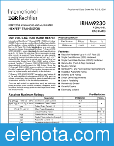 International Rectifier IRHM9230 datasheet